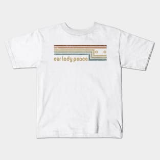 Our Lady Peace Cassette Stripes Kids T-Shirt